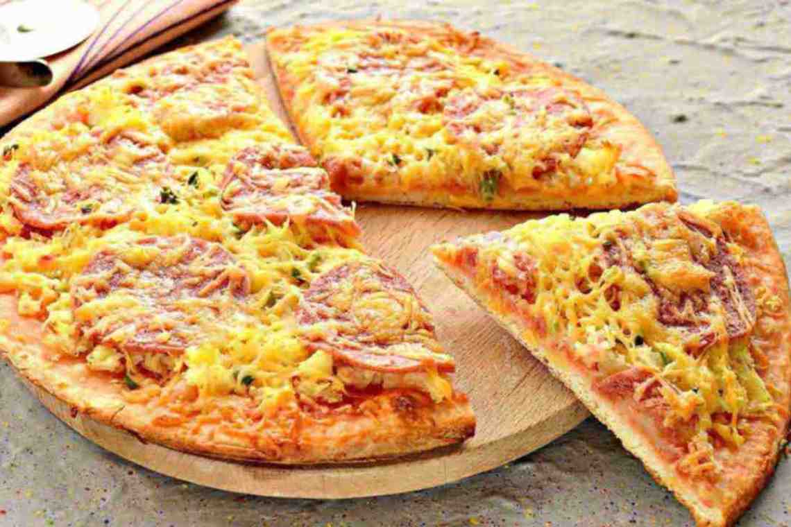 Аппетитная пицца с колбасой, рецепт приготовления